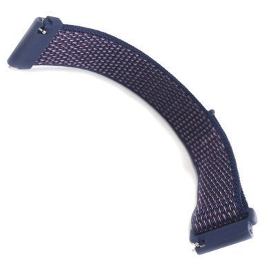 Ремешок Bonchic Nylon для Xiaomi Amazfit Bip/ Bip Lite/ GTR 42mm/GTS/ TicWatch S2/ TicWatch E Purple-Blue BNL00BU02-22