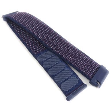 Ремешок Bonchic Nylon для Xiaomi Amazfit Bip/ Bip Lite/ GTR 42mm/GTS/ TicWatch S2/ TicWatch E Purple-Blue BNL00BU02-22