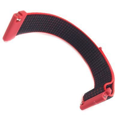 Ремешок Bonchic Nylon для Xiaomi Amazfit Bip/Bip Lite/Bip S Lite/GTR 42mm/GTS/TicWatch S2/TicWatch E Black-Red BNL00BL02-20XI