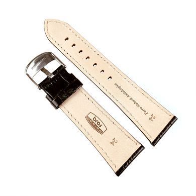 Кожаный ремешок для часов ширина 24 мм Bros BRS2401BL-03